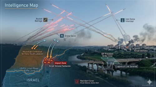 salvos into northern Israel