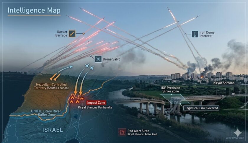 salvos into northern Israel